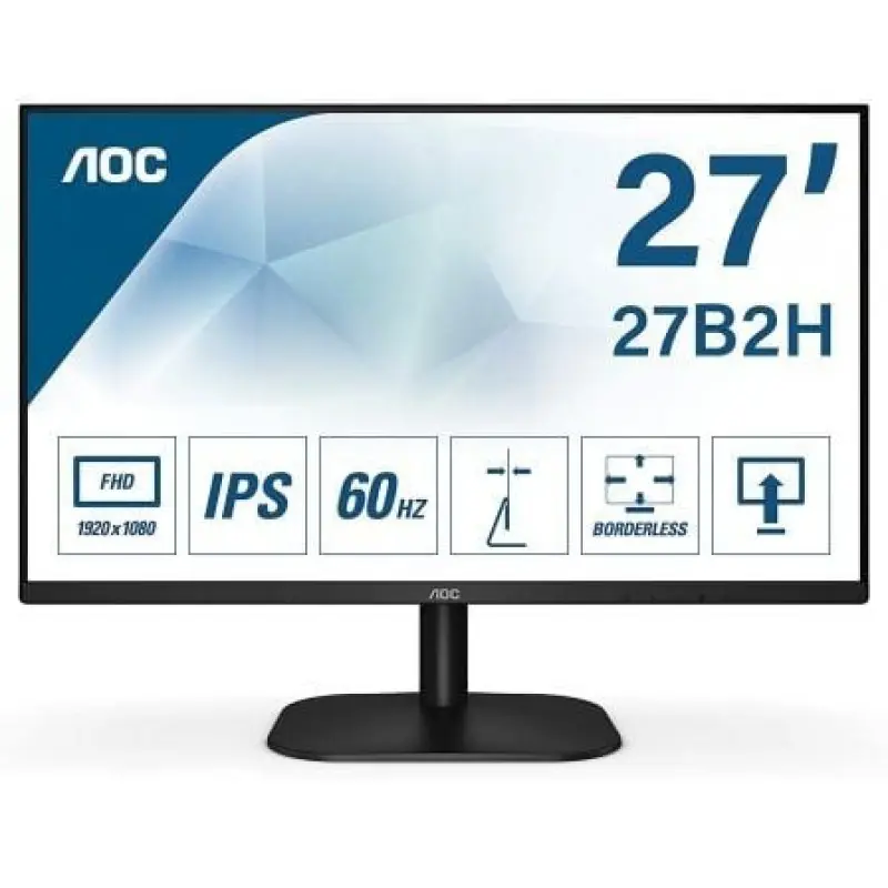 Monitor AOC 27B2H 27'/ Full HD/ Negro Monitor AOC 27B2H 27'/ Full HD/ Negro