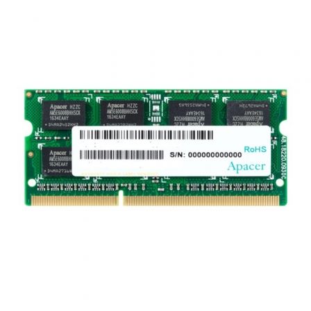 Memoria RAM Apacer 4GB/ DDR3/ 1600MHz/ 1.5V/ CL11/ SODIMM Memoria RAM Apacer 4GB/ DDR3/ 1600MHz/ 1.5V/ CL11/ SODIMM