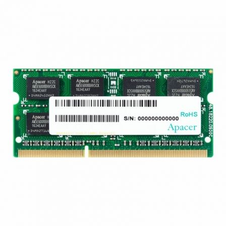 Memoria RAM Apacer 8GB/ DDR3L/ 1600MHz/ 1.35V/ CL11/ SODIMM Memoria RAM Apacer 8GB/ DDR3L/ 1600MHz/ 1.35V/ CL11/ SODIMM