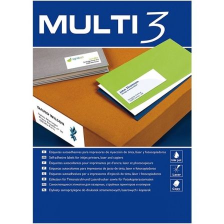 Etiquetas Adhesivas Apli 4719 Multi3/ 52.5 x 29.7mm/ 100 Hojas Etiquetas Adhesivas Apli 4719 Multi3/ 52.5 x 29.7mm/ 100 Hojas