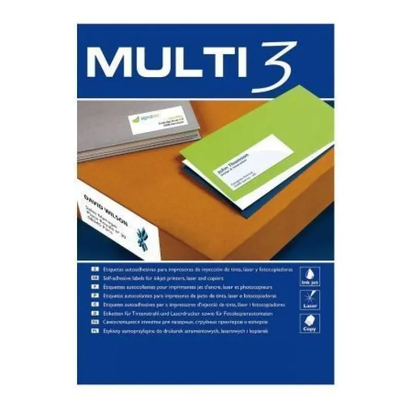 Etiquetas Adhesivas Apli Multi3/ 105 x 37mm/ 100 Hojas Etiquetas Adhesivas Apli Multi3/ 105 x 37mm/ 100 Hojas