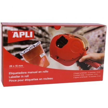 Etiquetadora Apli 101419 para Rollo de 26 x 16mm Etiquetadora Apli 101419 para Rollo de 26 x 16mm