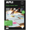 Papel Fotográfico Apli Colour Laser 11817/ DIN A4/ 160g/ 100 Hojas/ Brillante Papel Fotográfico Apli Colour Laser 11817/ DIN A4/ 160g/ 100 Hojas/ Brillante