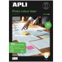 Papel Fotográfico Apli Colour Laser 11817/ DIN A4/ 160g/ 100 Hojas/ Brillante