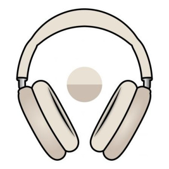 Auriculares Bluetooth Apple Airpods Max USB-C/ Blanco Estrella Auriculares Bluetooth Apple Airpods Max USB-C/ Blanco Estrella