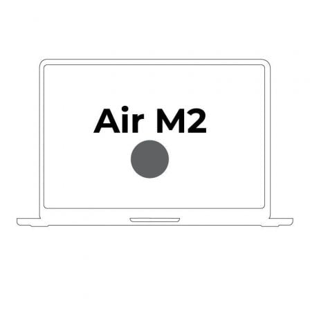 Apple Macbook Air 13,6'/ M2 8-Core CPU/ 16Gb/ 256Gb SSD/ 8-Core GPU/ Gris Espacial Apple Macbook Air 13,6'/ M2 8-Core CPU/ 16Gb/ 256Gb SSD/ 8-Core GPU/ Gris Espacial