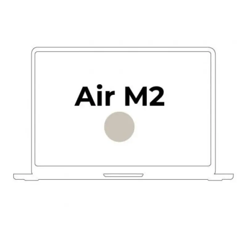 Apple Macbook Air 13.6'/ M2 8-Core CPU/ 8GB/ 512GB SSD/ 10-Core GPU/ Blanco Estrella Apple Macbook Air 13.6'/ M2 8-Core CPU/ 8GB/ 512GB SSD/ 10-Core GPU/ Blanco Estrella