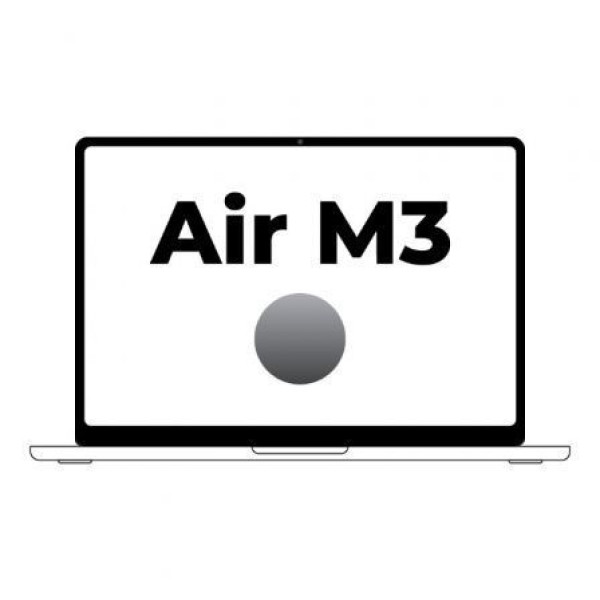 Apple Macbook Air 13,6'/ M3 8-Core CPU/ 8Gb/ 512Gb SSD/ 10-Core GPU/ Gris Espacial