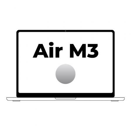 Apple Macbook Air 15' / M3 8-Core CPU/ 8Gb/ 512Gb SSD/ 10-Core GPU/ Plata Apple Macbook Air 15' / M3 8-Core CPU/ 8Gb/ 512Gb SSD/ 10-Core GPU/ Plata
