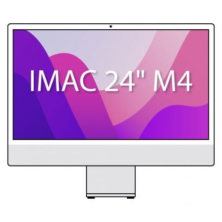 Apple iMac 24' Retina 4,5K / M4 10-Core CPU/ 16Gb/ 256Gb SSD/ 10-Core GPU/ Cristal Nanotexturizado/ Plata Apple iMac 24' Retina 4,5K / M4 10-Core CPU/ 16Gb/ 256Gb SSD/ 10-Core GPU/ Cristal Nanotexturizado/ Plata