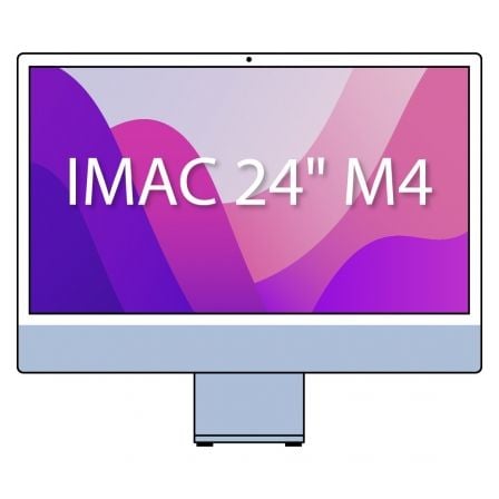 Apple iMac 24' Retina 4,5K / M4 10-Core CPU/ 16Gb/ 512Gb SSD/ 10-Core GPU/ Azul Apple iMac 24' Retina 4,5K / M4 10-Core CPU/ 16Gb/ 512Gb SSD/ 10-Core GPU/ Azul