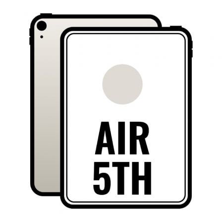 Apple iPad Air 10.9 5th Wi-Fi/ M1/ 64GB/ Blanco Estrella Apple iPad Air 10.9 5th Wi-Fi/ M1/ 64GB/ Blanco Estrella