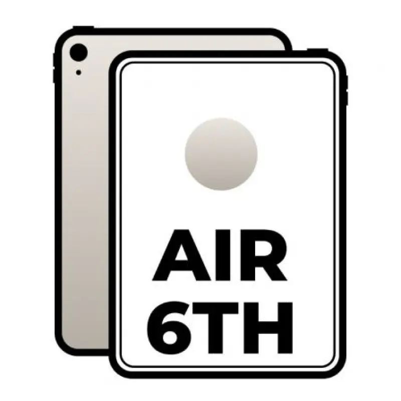 Apple iPad Air 11 6th Wi-Fi / M2/ 512GB/ Blanco Estrella Apple iPad Air 11 6th Wi-Fi / M2/ 512GB/ Blanco Estrella