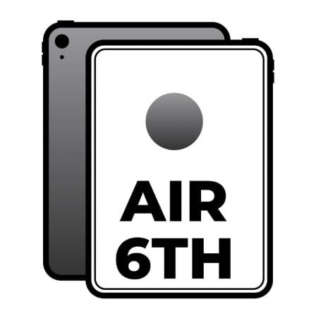 Apple iPad Air 11 6th Wi-Fi Cell/ 5G/ M2/ 512GB/ Gris Espacial Apple iPad Air 11 6th Wi-Fi Cell/ 5G/ M2/ 512GB/ Gris Espacial