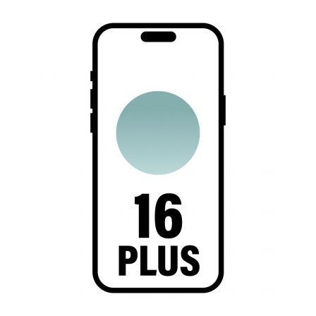 Smartphone Apple iPhone 16 Plus 128GB/ 6.7'/ 5G/ Verde Azulado Smartphone Apple iPhone 16 Plus 128GB/ 6.7'/ 5G/ Verde Azulado