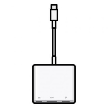Adaptador usb-c digital Av Multiport Macbook v3 MW5M3ZM/A Adaptador usb-c digital Av Multiport Macbook v3 MW5M3ZM/A