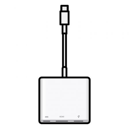Adaptador usb-c digital Av Multiport Macbook v3 MW5M3ZM/A Adaptador usb-c digital Av Multiport Macbook v3 MW5M3ZM/A