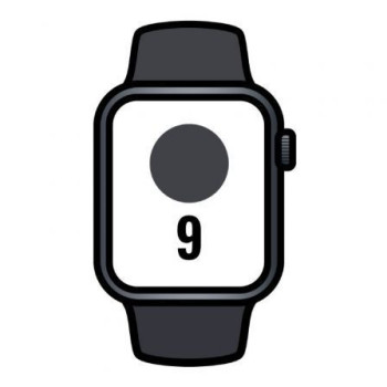 Apple Watch Series 9/ GPS/ 41mm/ Caja de Aluminio Medianoche/ Correa Deportiva Medianoche M/L Apple Watch Series 9/ GPS/ 41mm/ Caja de Aluminio Medianoche/ Correa Deportiva Medianoche M/L