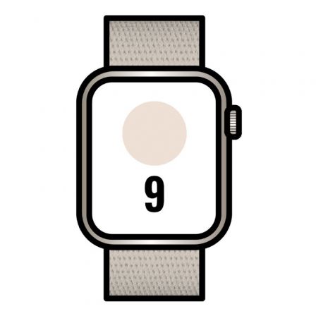 Apple Watch Series 9/ GPS/ Cellular/ 41mm/ Caja de Aluminio Blanco Estrella/ Correa Deportiva Loop Blanco Estrella Apple Watch Series 9/ GPS/ Cellular/ 41mm/ Caja de Aluminio Blanco Estrella/ Correa Deportiva Loop Blanco Estrella