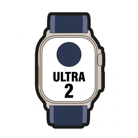 Apple Watch Ultra 2/ GPS/ Cellular/ 49mm/ Caja de Titanio/ Correa Loop Trail Azul M/L Apple Watch Ultra 2/ GPS/ Cellular/ 49mm/ Caja de Titanio/ Correa Loop Trail Azul M/L