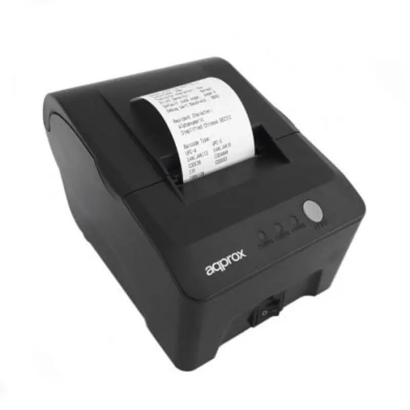 Impresora de Tickets Approx appPOS58MU/ Térmica/ Ancho papel 58mm/ USB/ Negra Impresora de Tickets Approx appPOS58MU/ Térmica/ Ancho papel 58mm/ USB/ Negra