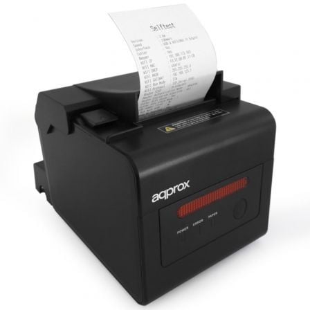 Impresora de Tickets Approx appPOS80WIFI+LAN/ Térmica/ Ancho papel 58 y 80mm/ USB-WiFi-LAN-RS232-RJ11/ Negra Impresora de Tickets Approx appPOS80WIFI+LAN/ Térmica/ Ancho papel 58 y 80mm/ USB-WiFi-LAN-RS232-RJ11/ Negra