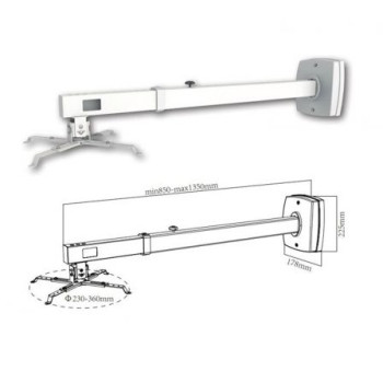 Soporte de Pared para Proyector Approx appSV03P/ Extensible/ hasta 10kg Soporte de Pared para Proyector Approx appSV03P/ Extensible/ hasta 10kg