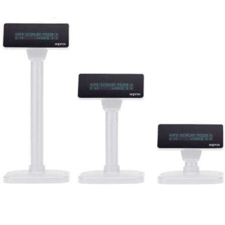 Visor TPV Approx appVFD01WH/ 2 líneas/ USB Visor TPV Approx appVFD01WH/ 2 líneas/ USB