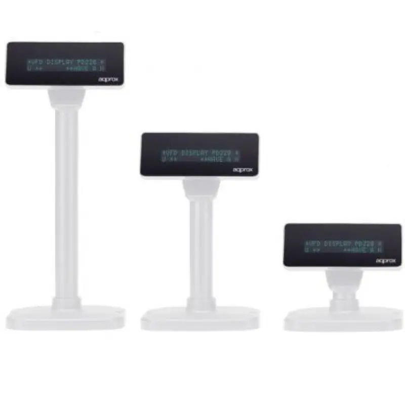 Visor TPV Approx appVFD01WH/ 2 líneas/ USB Visor TPV Approx appVFD01WH/ 2 líneas/ USB