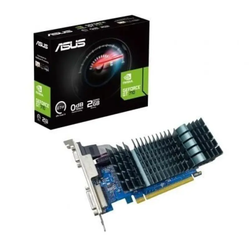Tarjeta Gráfica Asus GeForce GT 710 EVO/ 2GB DDR3/ Compatible con Perfil Bajo Tarjeta Gráfica Asus GeForce GT 710 EVO/ 2GB DDR3/ Compatible con Perfil Bajo