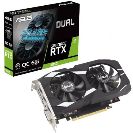 Tarjeta Gráfica Asus Dual GeForce RTX 3050 OC Edition/ 6GB GDDR6 Tarjeta Gráfica Asus Dual GeForce RTX 3050 OC Edition/ 6GB GDDR6