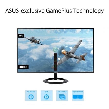 Monitor Gaming Asus VZ27EHF 27'/ Full HD/ 1ms/ 100Hz/ IPS/ Negro Monitor Gaming Asus VZ27EHF 27'/ Full HD/ 1ms/ 100Hz/ IPS/ Negro