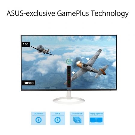 Monitor Gaming Asus VZ27EHF-W 27'/ Full HD/ 1ms/ 100Hz/ IPS/ Blanco Monitor Gaming Asus VZ27EHF-W 27'/ Full HD/ 1ms/ 100Hz/ IPS/ Blanco