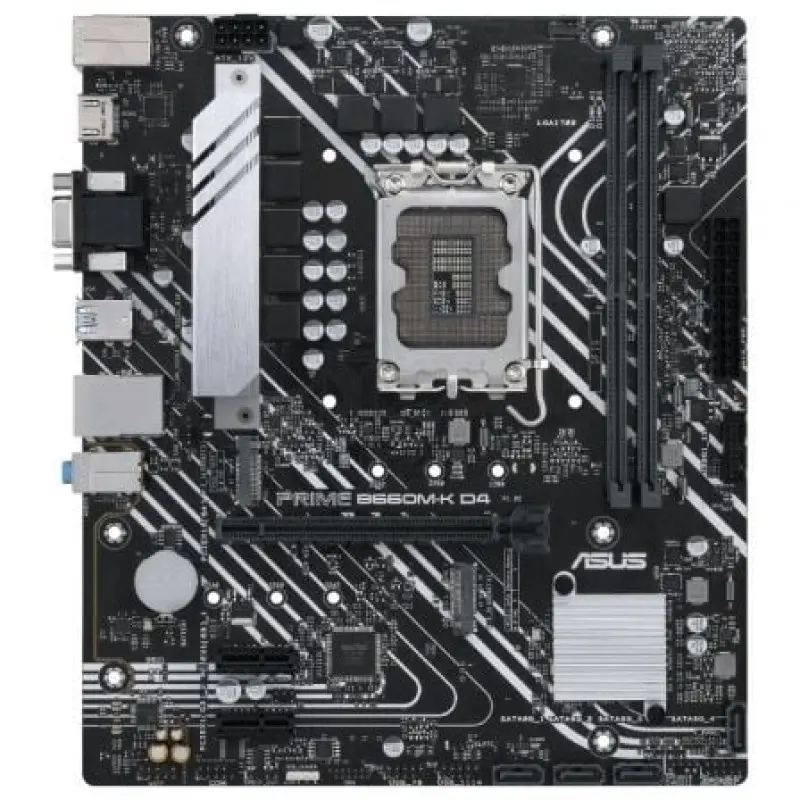 Placa Base Asus Prime B660M-K D4/ Socket 1700/ Micro ATX Placa Base Asus Prime B660M-K D4/ Socket 1700/ Micro ATX