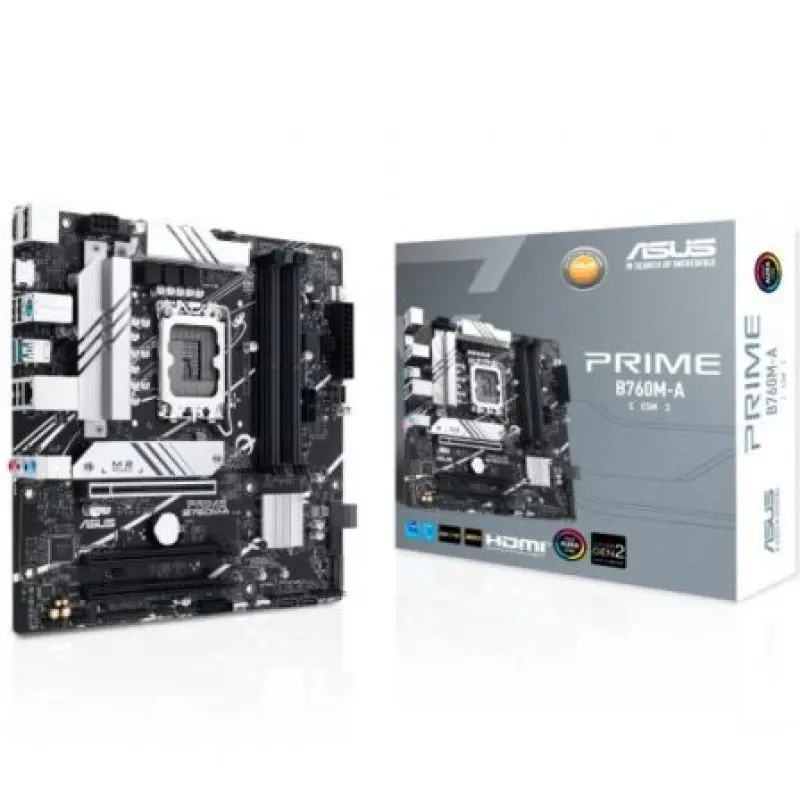 Placa Base Asus PRIME B760M-A-CSM Socket 1700/ Micro ATX Placa Base Asus PRIME B760M-A-CSM Socket 1700/ Micro ATX