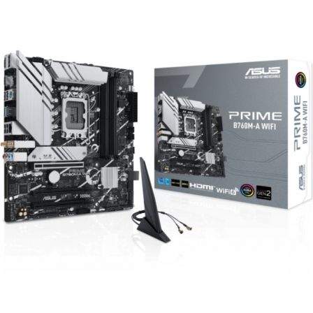 Placa Base Asus PRIME B760M-A WIFI Socket 1700/ Micro ATX Placa Base Asus PRIME B760M-A WIFI Socket 1700/ Micro ATX
