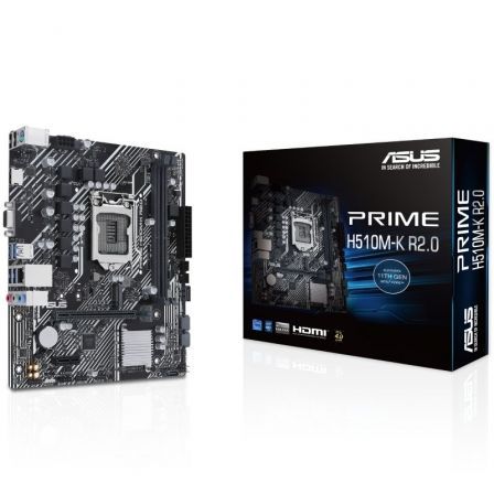 Placa Base Asus Prime H510M-K R2.0 Socket 1200/ Micro ATX Placa Base Asus Prime H510M-K R2.0 Socket 1200/ Micro ATX