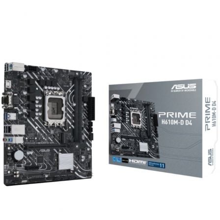 Placa Base Asus Prime H610M-D D4/ Socket 1700/ Micro ATX Placa Base Asus Prime H610M-D D4/ Socket 1700/ Micro ATX