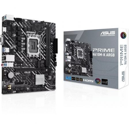 Placa Base Asus Prime H610M-K ARGB Socket 1700/ Micro ATX Placa Base Asus Prime H610M-K ARGB Socket 1700/ Micro ATX