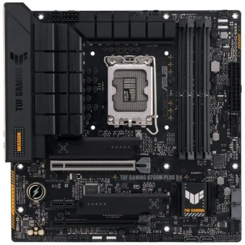 Placa Base Asus TUF GAMING B760M-PLUS D4/ Socket 1700/ Micro ATX Placa Base Asus TUF GAMING B760M-PLUS D4/ Socket 1700/ Micro ATX