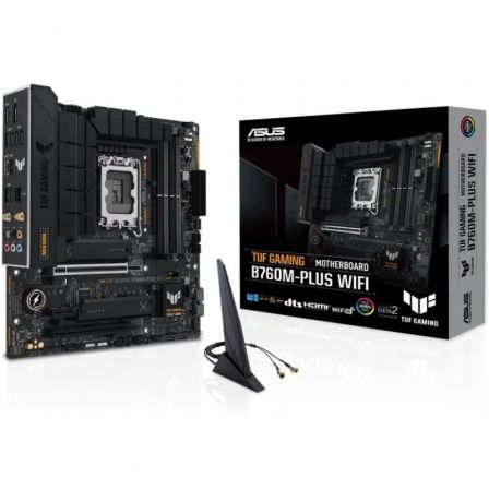 Placa Base Asus TUF GAMING B760M-PLUS WIFI/ Socket 1700/ Micro ATX Placa Base Asus TUF GAMING B760M-PLUS WIFI/ Socket 1700/ Micro ATX