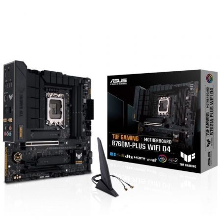 Placa Base Asus TUF GAMING B760M-PLUS WIFI D4/ Socket 1700/ Micro ATX Placa Base Asus TUF GAMING B760M-PLUS WIFI D4/ Socket 1700/ Micro ATX
