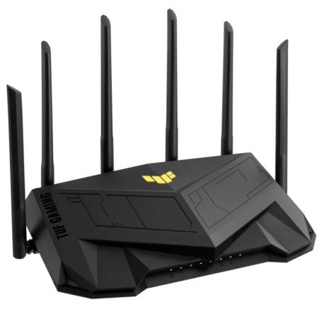 Router Gaming Inalámbrico Asus TUF AX6000/ WiFi 6/ 6000Mbps/ 2.4GHz 5GHz/ 6 Antenas/ WiFi 802.11ax/ac/n/a/ - n/b/g Router Gaming Inalámbrico Asus TUF AX6000/ WiFi 6/ 6000Mbps/ 2.4GHz 5GHz/ 6 Antenas/ WiFi 802.11ax/ac/n/a/ - n/b/g