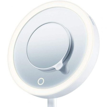 Espejo Cosmético de Maquillaje con Luz Beurer BS 45/ Telescópico/ Ø17.5cm Espejo Cosmético de Maquillaje con Luz Beurer BS 45/ Telescópico/ Ø17.5cm