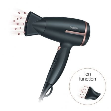 Secador Beurer HC-25/ 1600W/ Iónico/ Negro Secador Beurer HC-25/ 1600W/ Iónico/ Negro