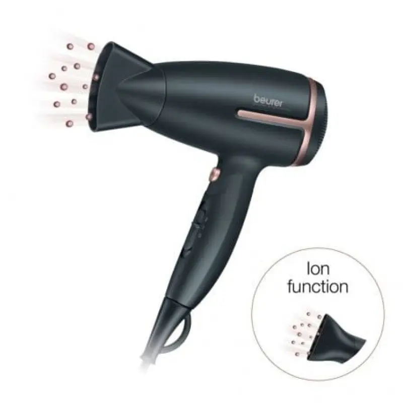 Secador Beurer HC-25/ 1600W/ Iónico/ Negro Secador Beurer HC-25/ 1600W/ Iónico/ Negro