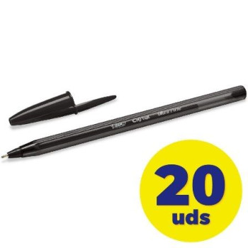 Caja de Bolígrafos de Tinta de Aceite Bic Cristal Exact Ultrafine 992603/ 20 unidades/ Negros Caja de Bolígrafos de Tinta de Aceite Bic Cristal Exact Ultrafine 992603/ 20 unidades/ Negros