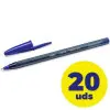 Caja de Bolígrafos de Tinta de Aceite Bic Cristal Exact Ultrafine 992605/ 20 unidades/ Azules Caja de Bolígrafos de Tinta de Aceite Bic Cristal Exact Ultrafine 992605/ 20 unidades/ Azules
