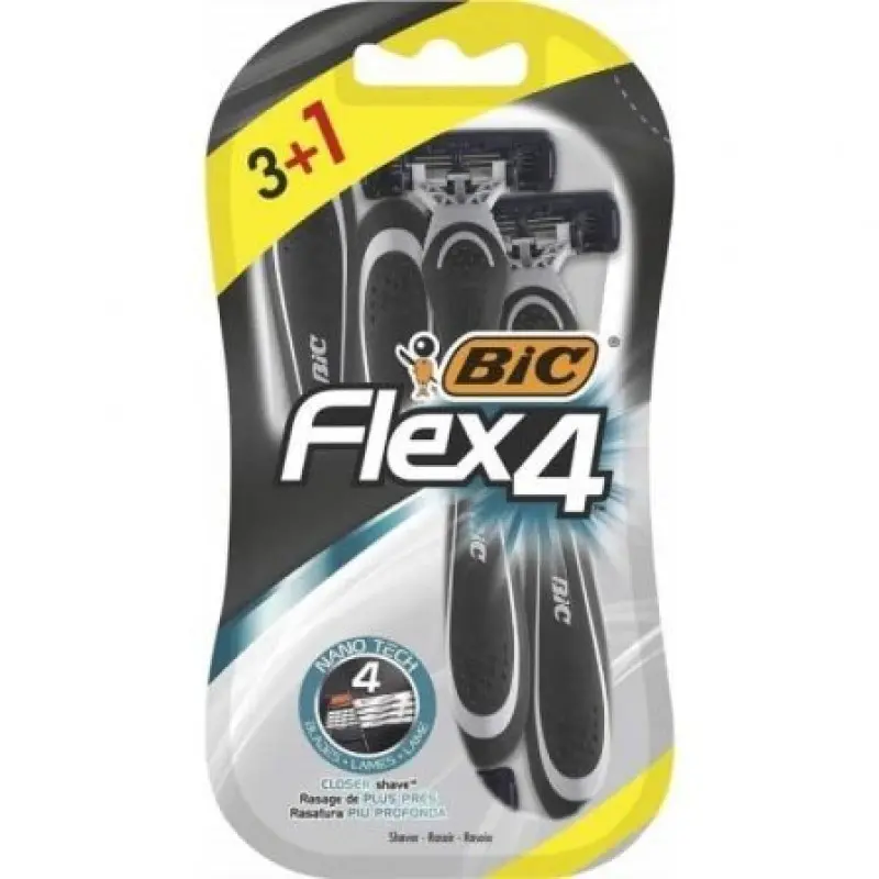 Cuchilla de Afeitar Bic Flex 4/ 4 uds Cuchilla de Afeitar Bic Flex 4/ 4 uds
