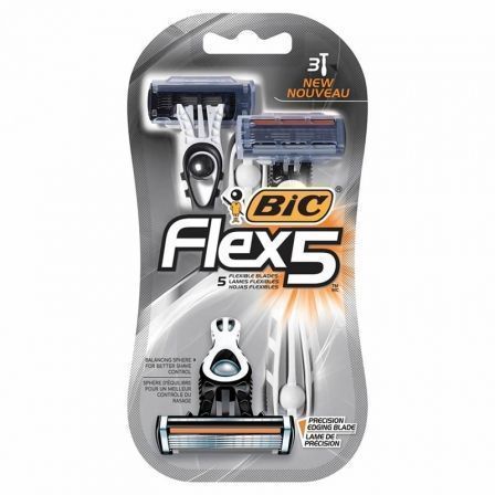 Cuchilla de Afeitar Bic Flex 5/ 3 uds Cuchilla de Afeitar Bic Flex 5/ 3 uds